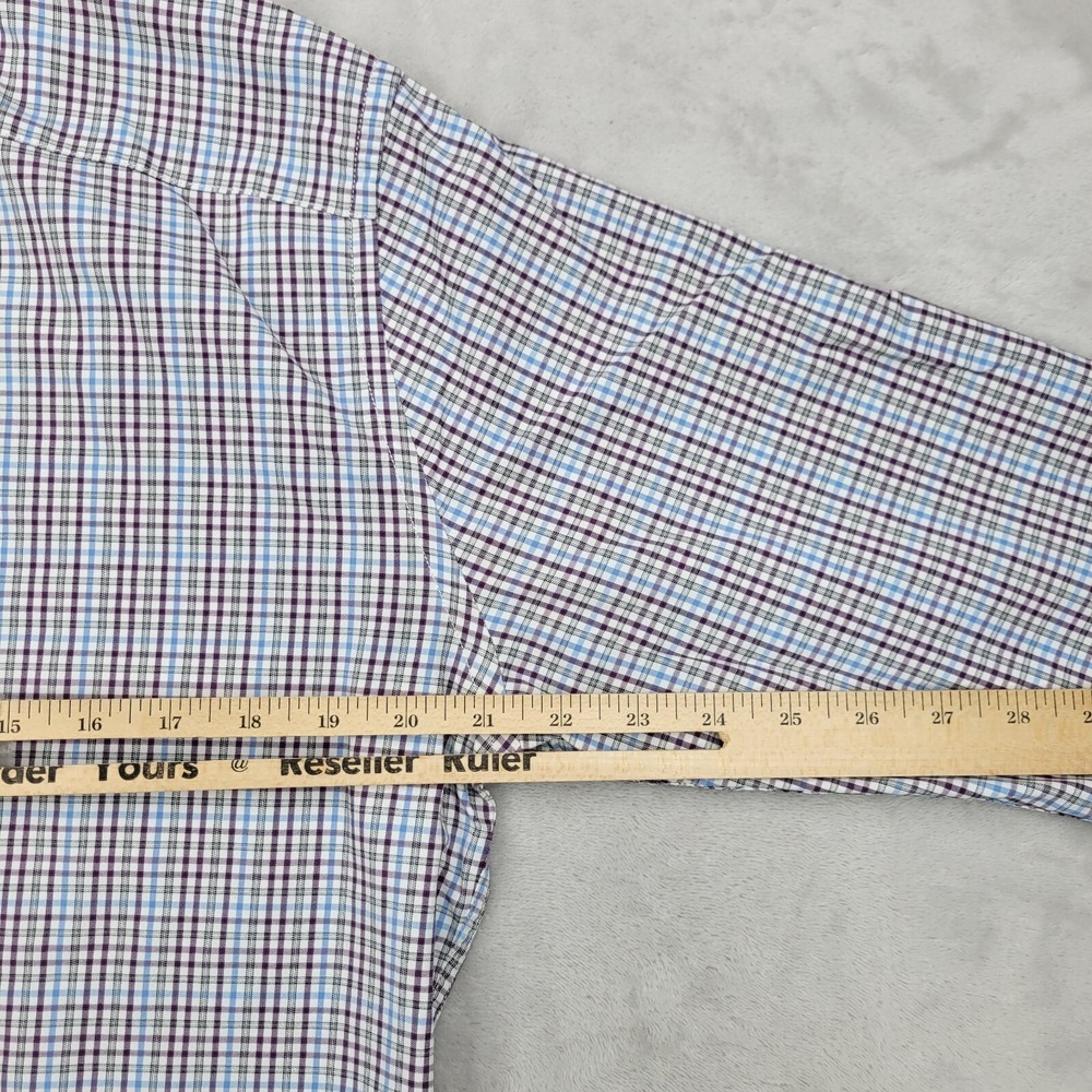 Peter Millar Shirt Men Medium Purple Performance Hybrid Summer Comfort Adult Med - Picture 8 of 8